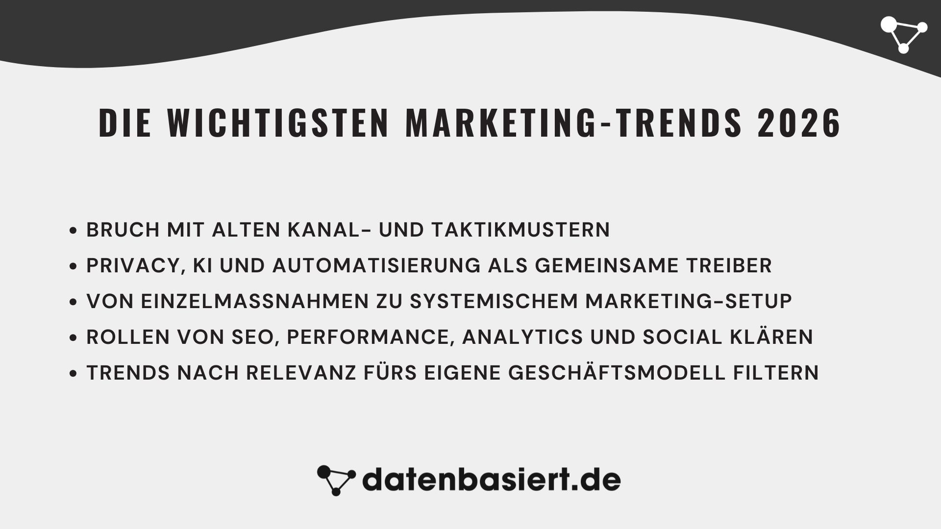 Die wichtigsten Marketing-Trends 2026
