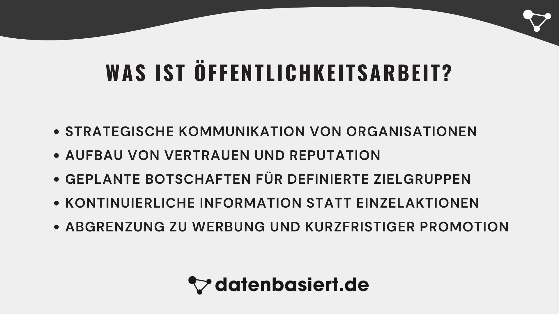 Was ist Öffentlichkeitsarbeit - Definition