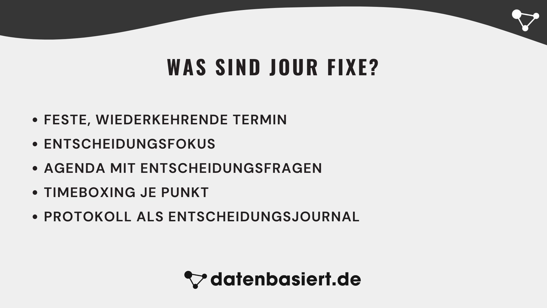 datenbasiert.de Was sind Jour fixe