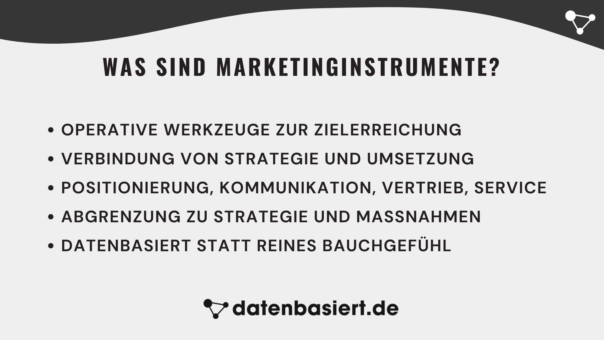 Was sind Marketinginstrumente