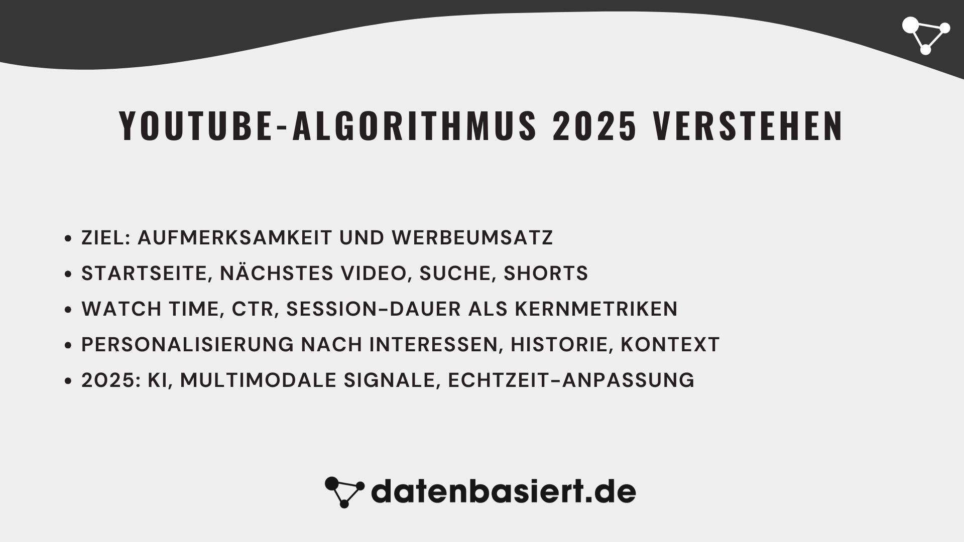 datenbasiert.de YouTube-Algorithmus verstehen
