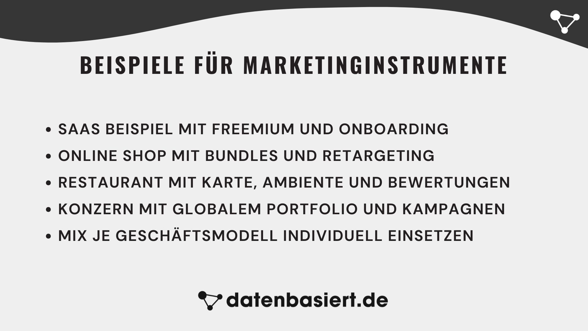Beispiele für Marketinginstrumente