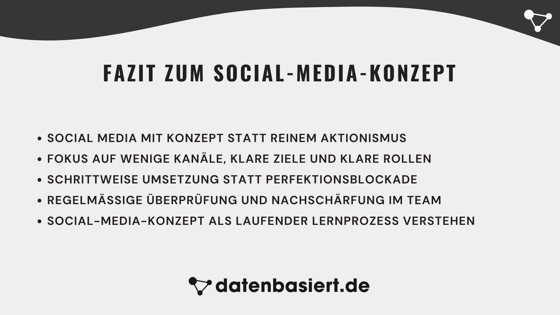 Fazit zum Social-Media-Konzept