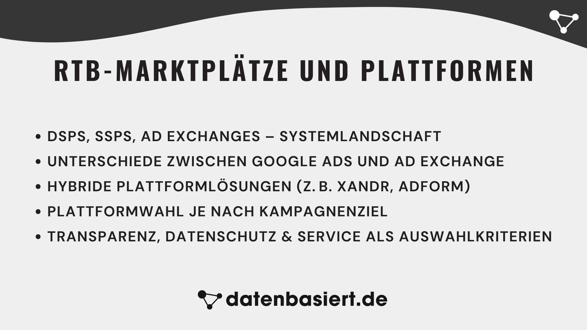 RTB-Marktplätze und Plattformen