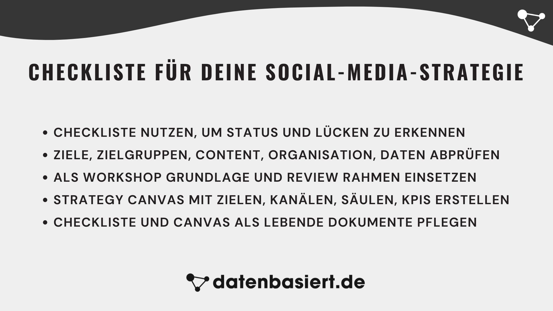 Checkliste für deine Social-Media-Strategie und Umsetzung im Alltag