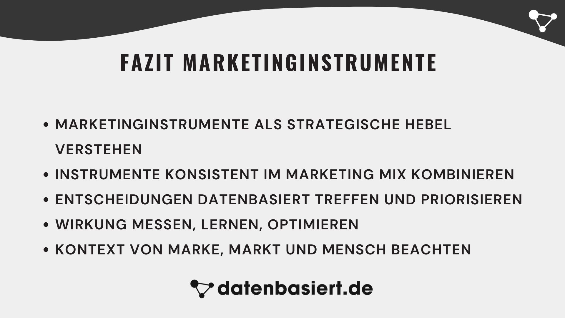 Fazit Marketinginstrumente