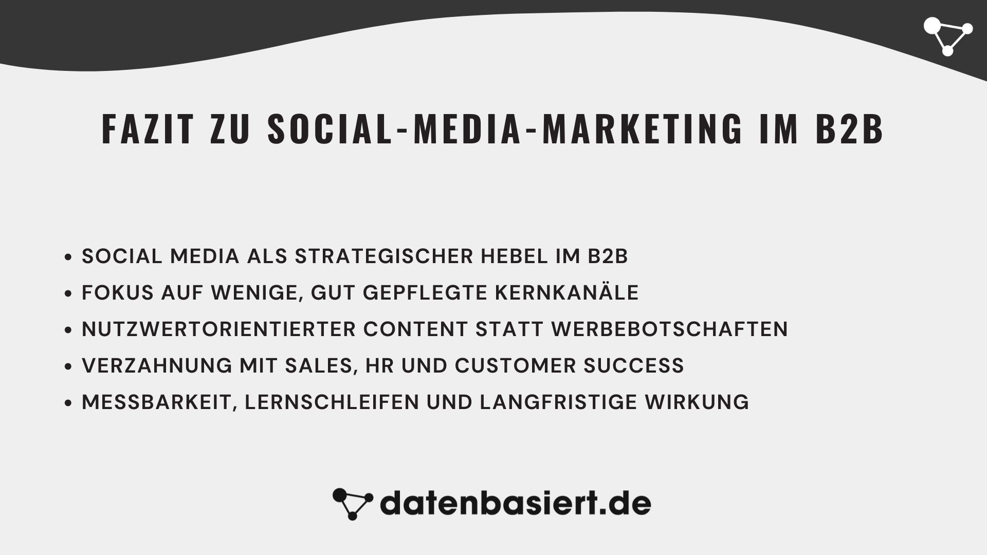 Fazit zu Social-Media-Marketing im B2B