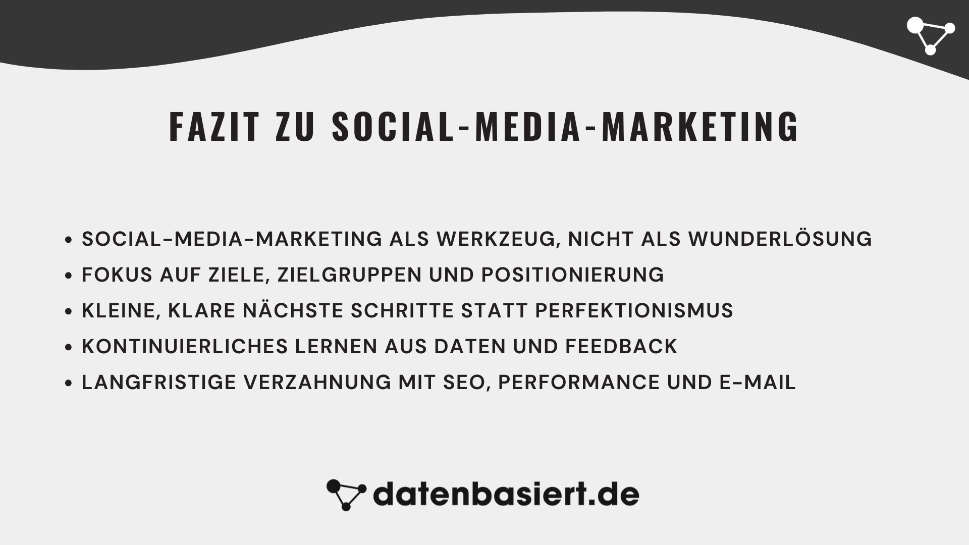 Fazit zu Social-Media-Marketing