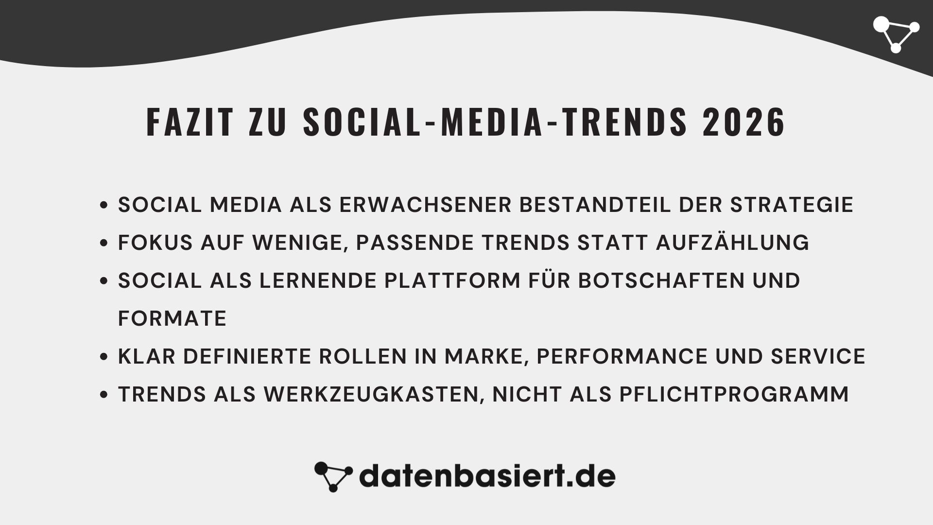 datenbasiert.de Fazit zu Social-Media-Trends 2026