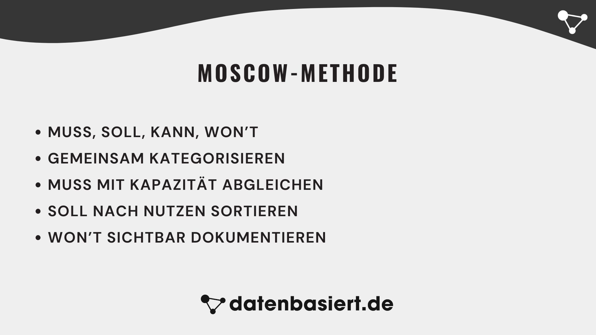 datenbasiert.de MoSCoW-Methode