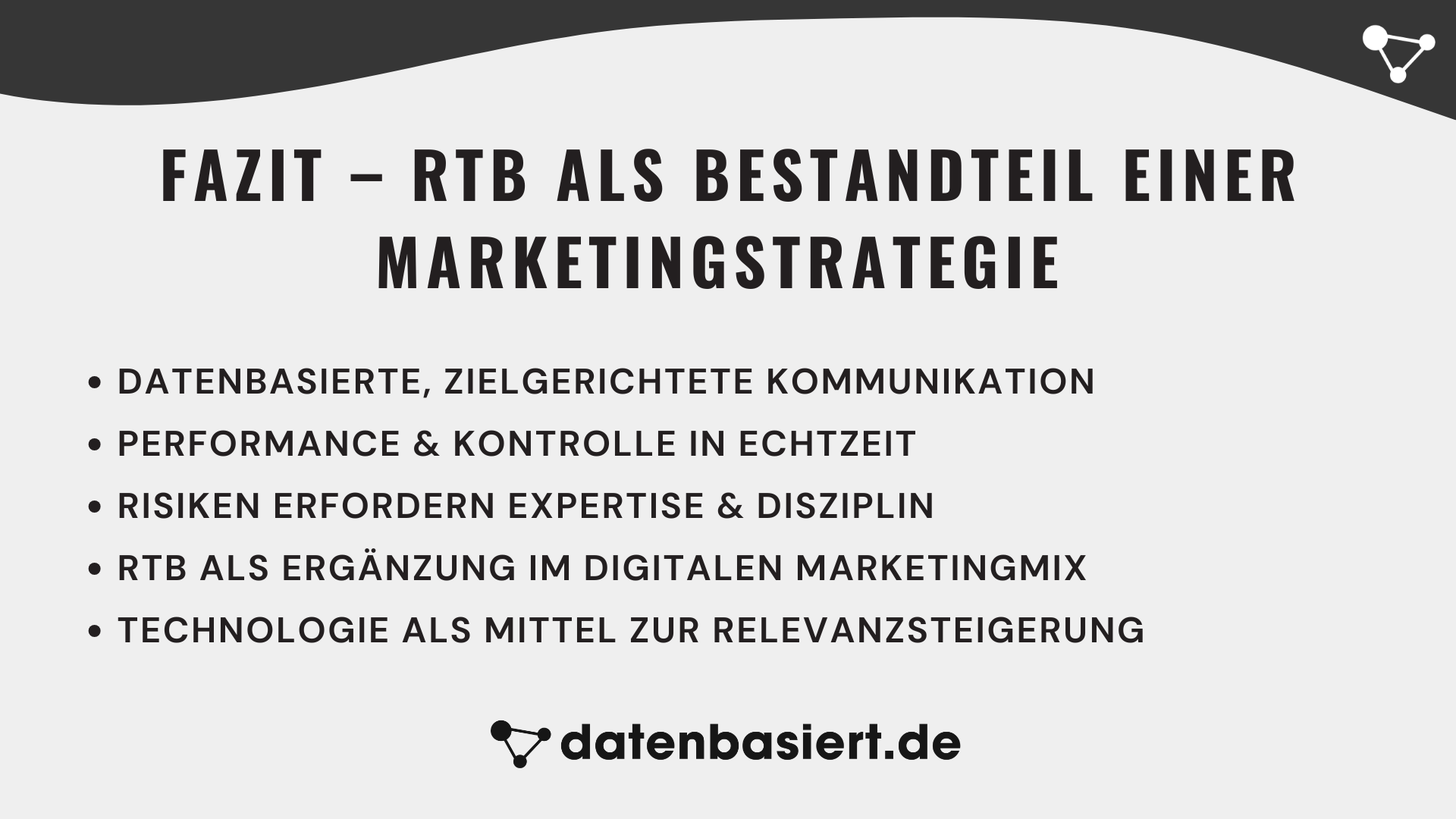 Fazit - RTB als Bestandteil einer Marketingstrategie