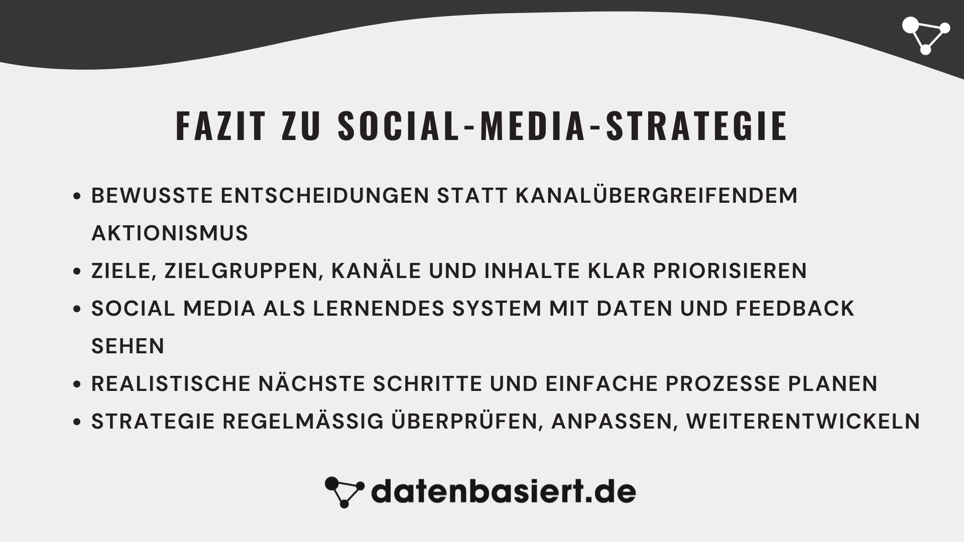 Fazit zu Social-Media-Strategie