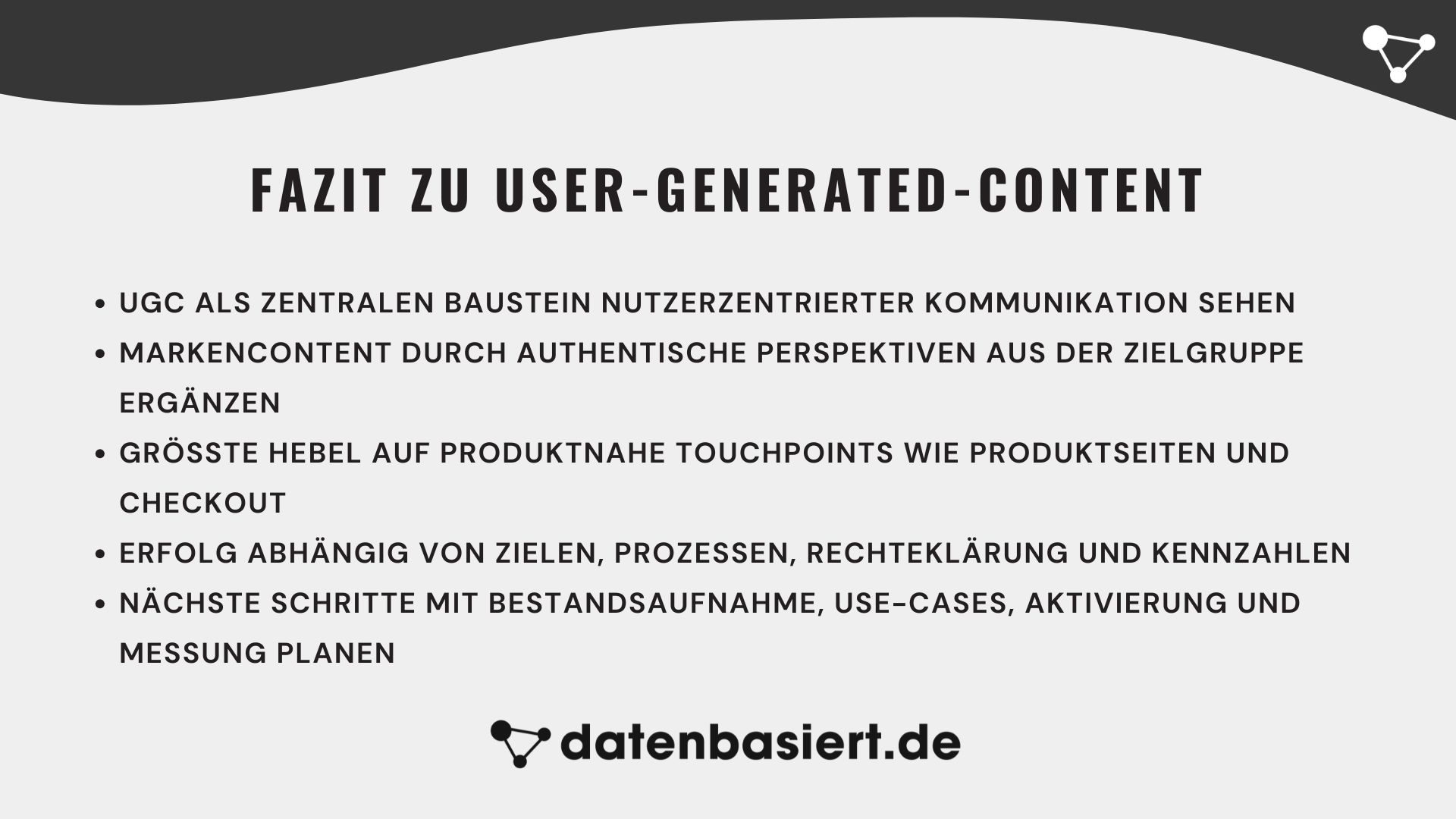 datenbasiert.de Fazit zu User-Generated-Content-