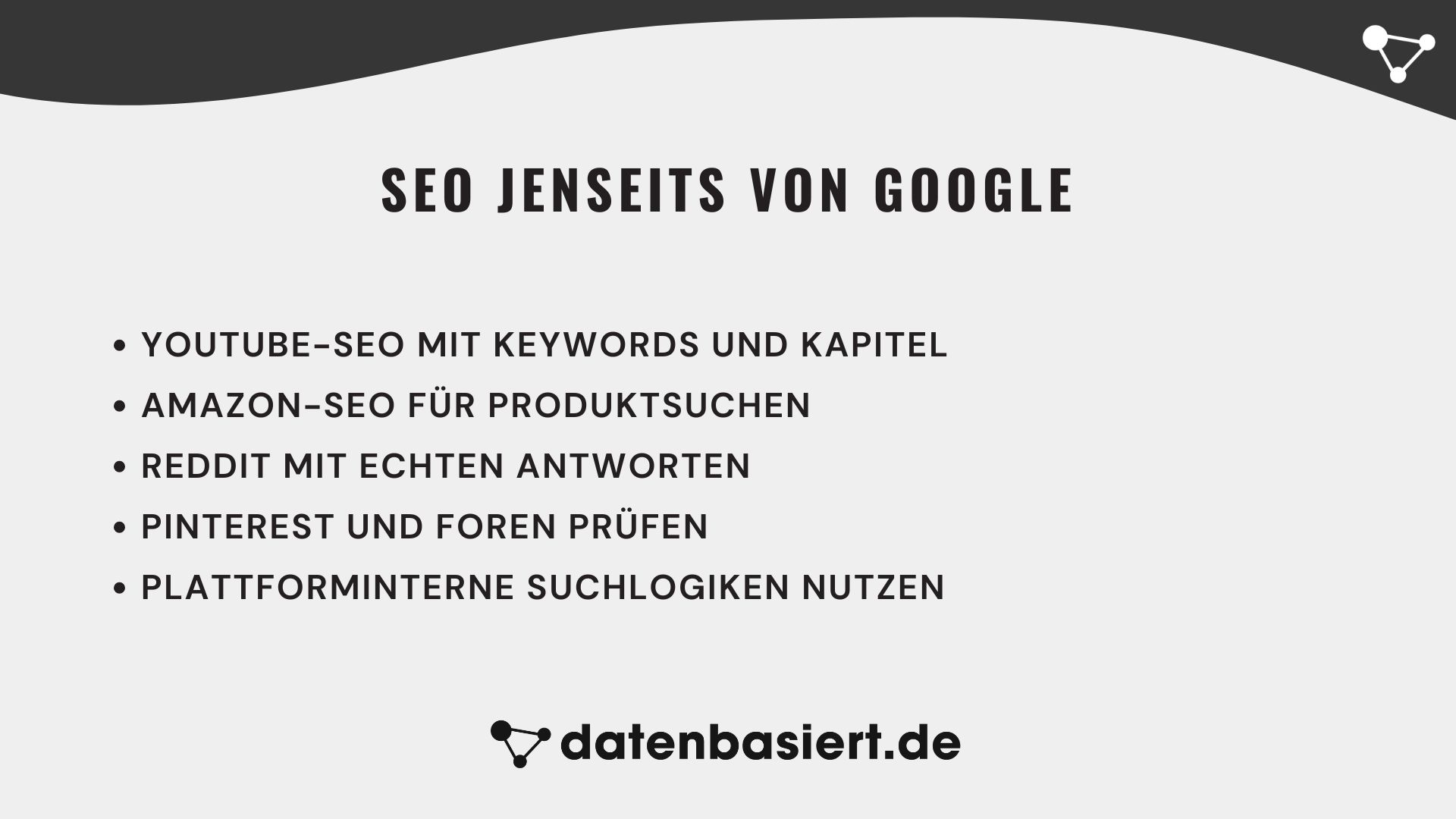 datenbasiert.de SEO jenseits von Google