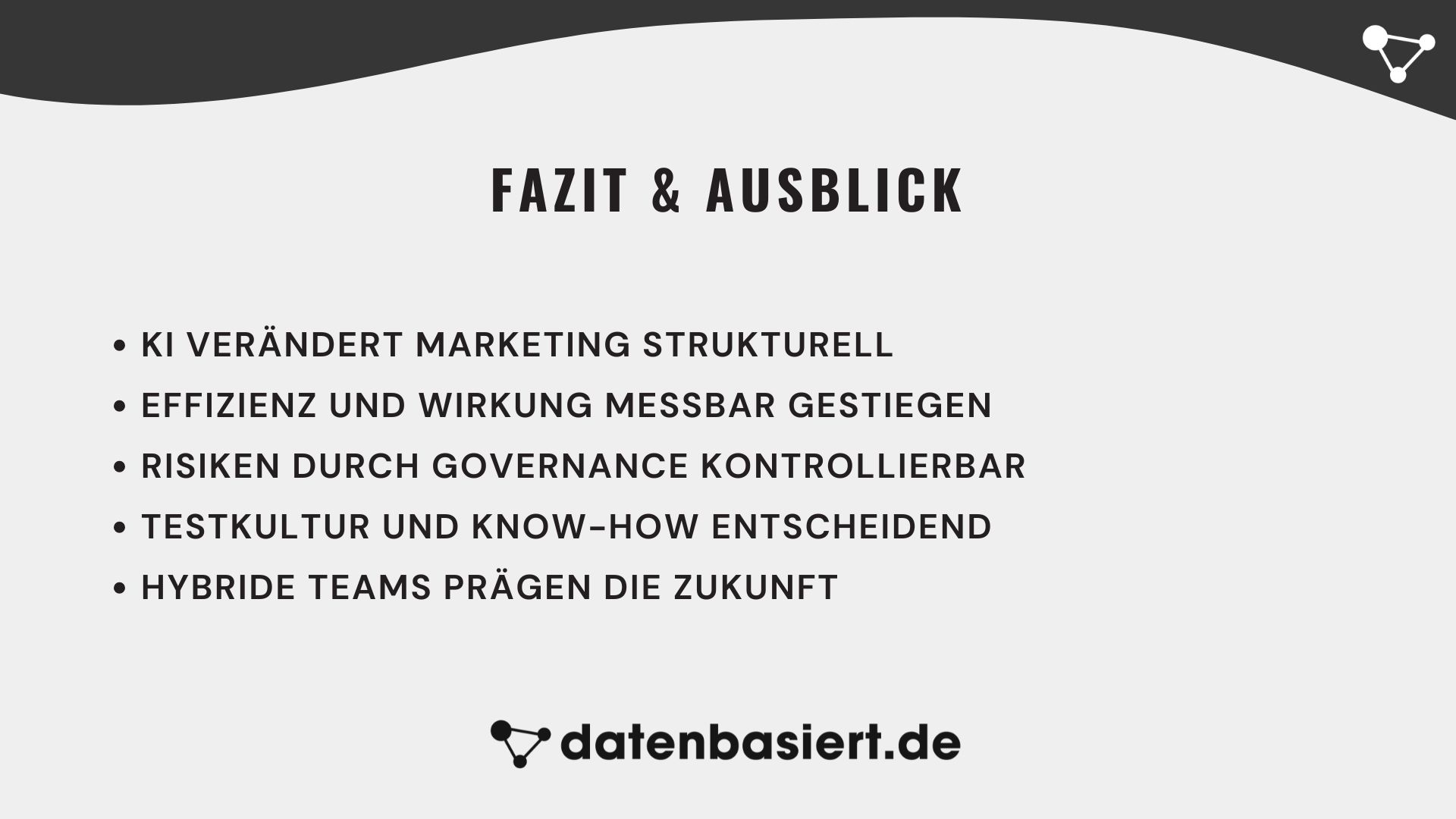 Fazit & Ausblick zu KI im Marketing