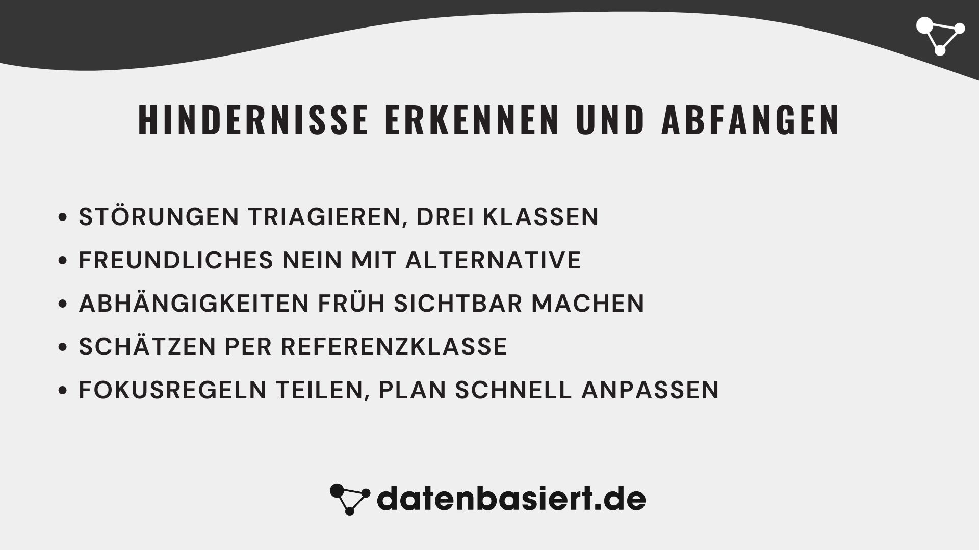 datenbasiert.de Hindernisse erkennen und abfangen