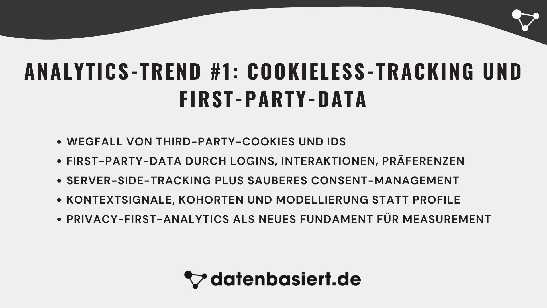Analytics-Trend #1 Cookieless-Tracking und First-Party-Data