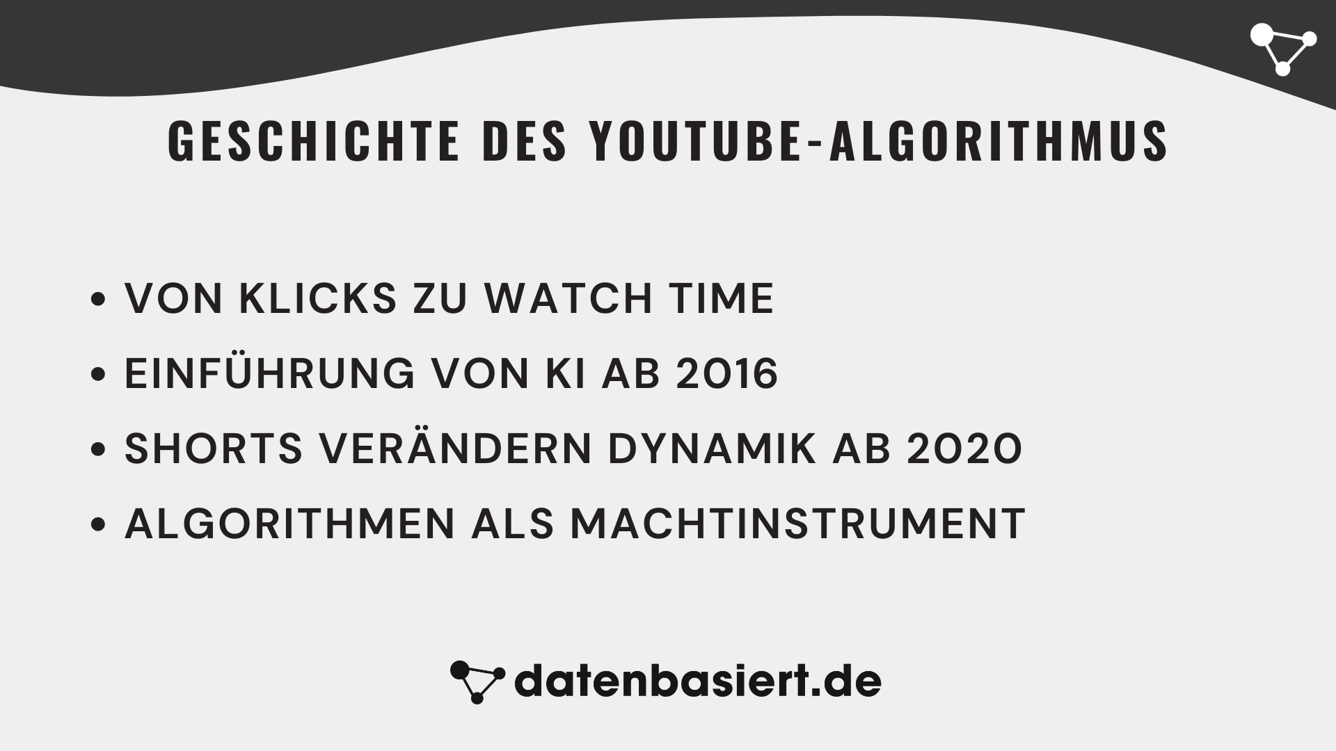 Geschichte des YouTube-Algorithmus