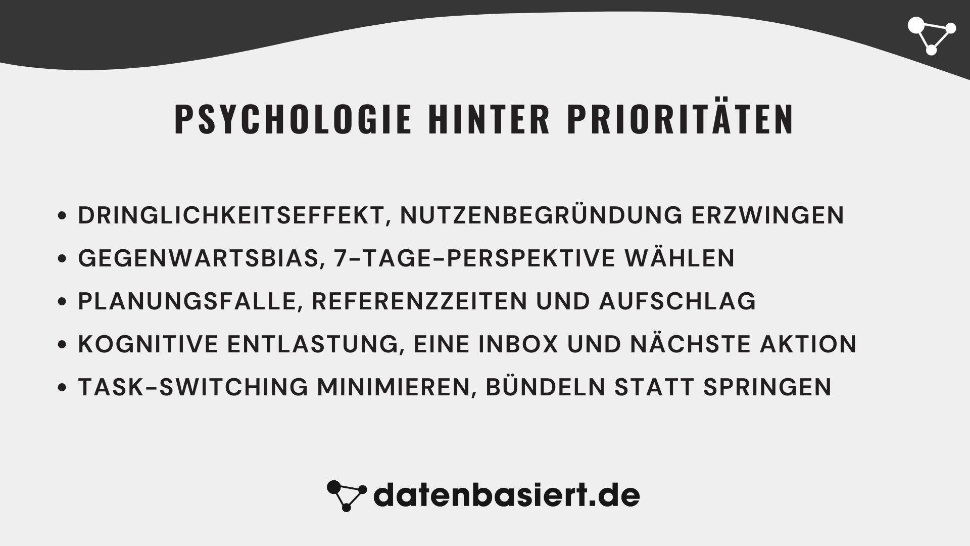 datenbasiert.de Psychologie hinter Prioritäten