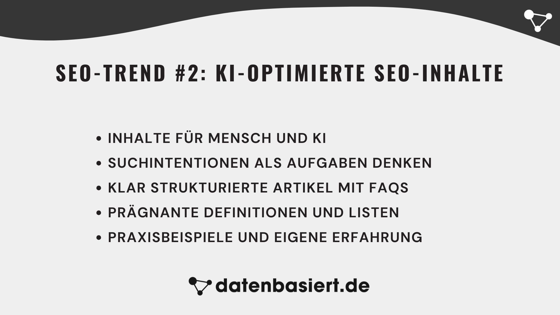 SEO-Trend #2 KI-optimierte SEO-Inhalte