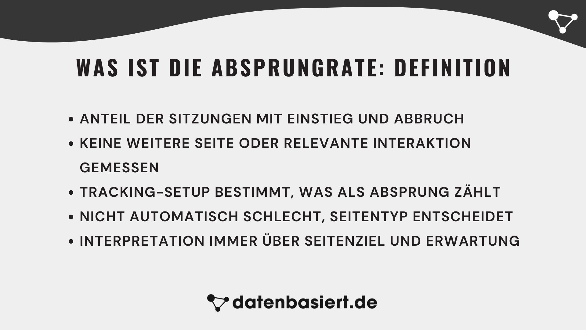 Was ist die Absprungrate: Definition
