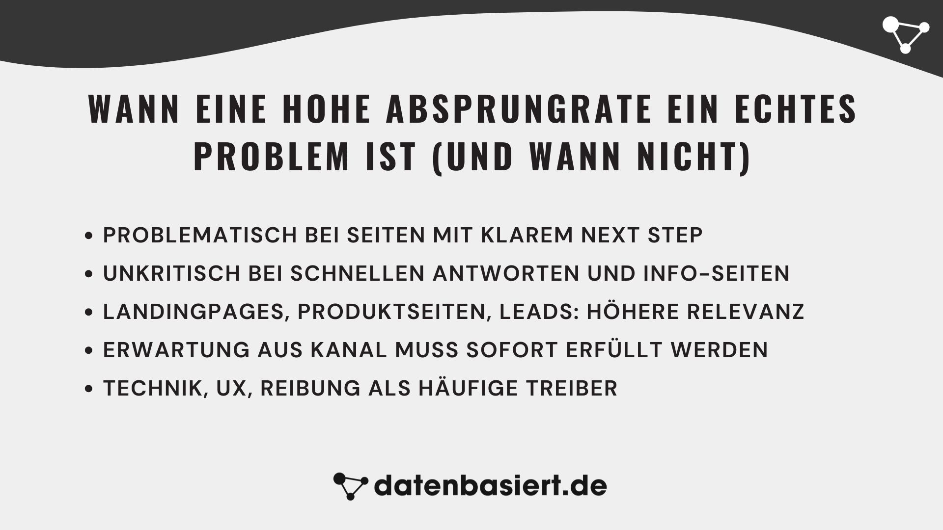 Wann eine hohe Absprungrate ein echtes Problem ist und wann nicht