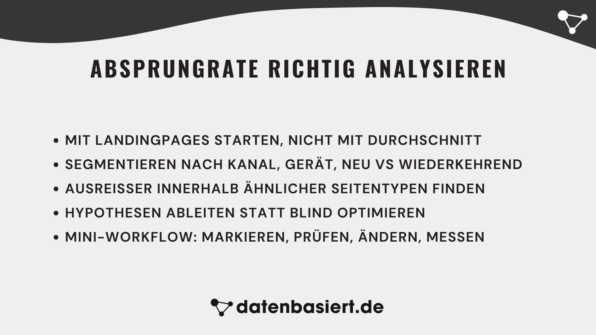 Absprungrate richtig analysieren