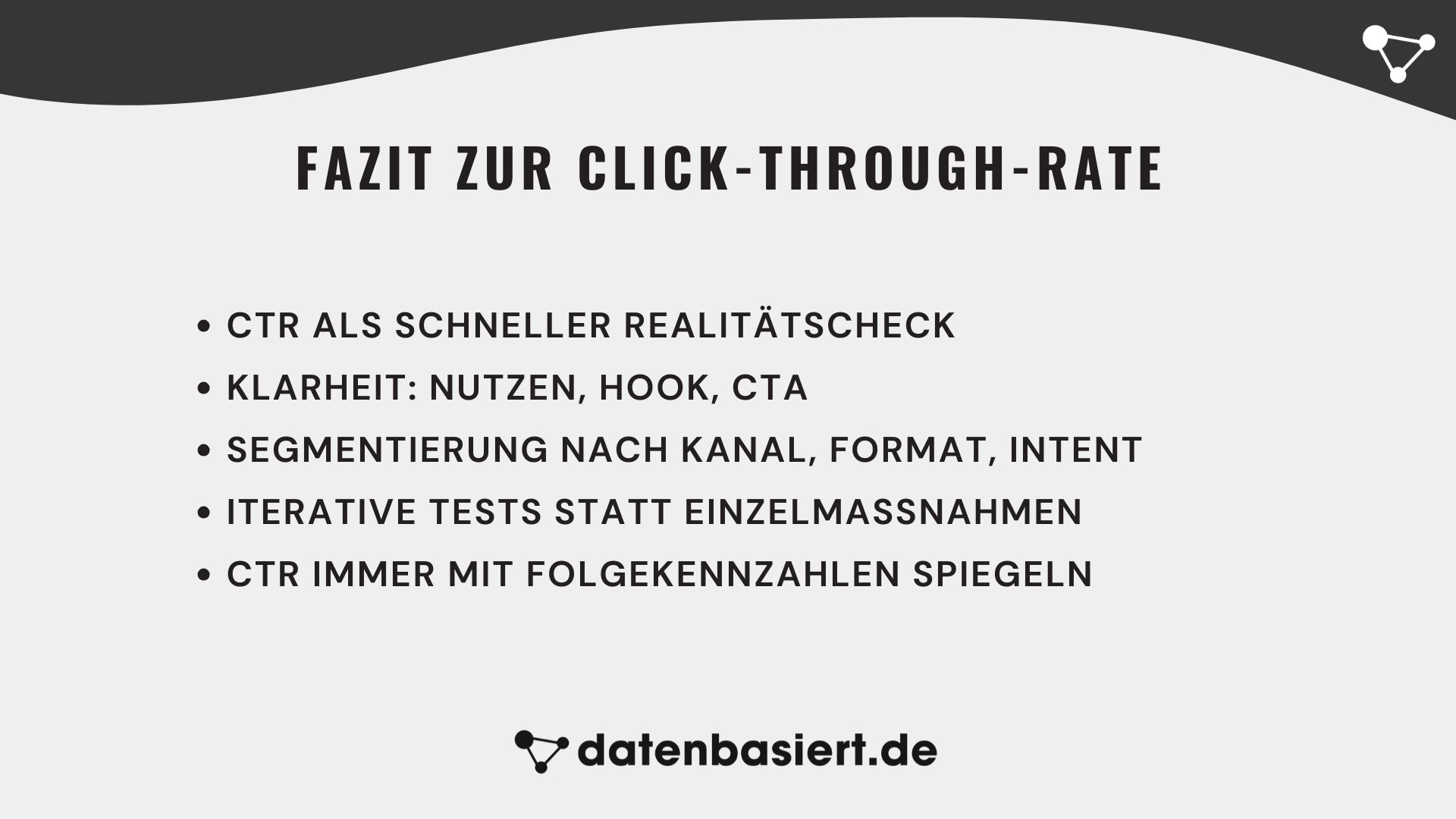 datenbasiert.de Fazit zur Click-Through-Rate