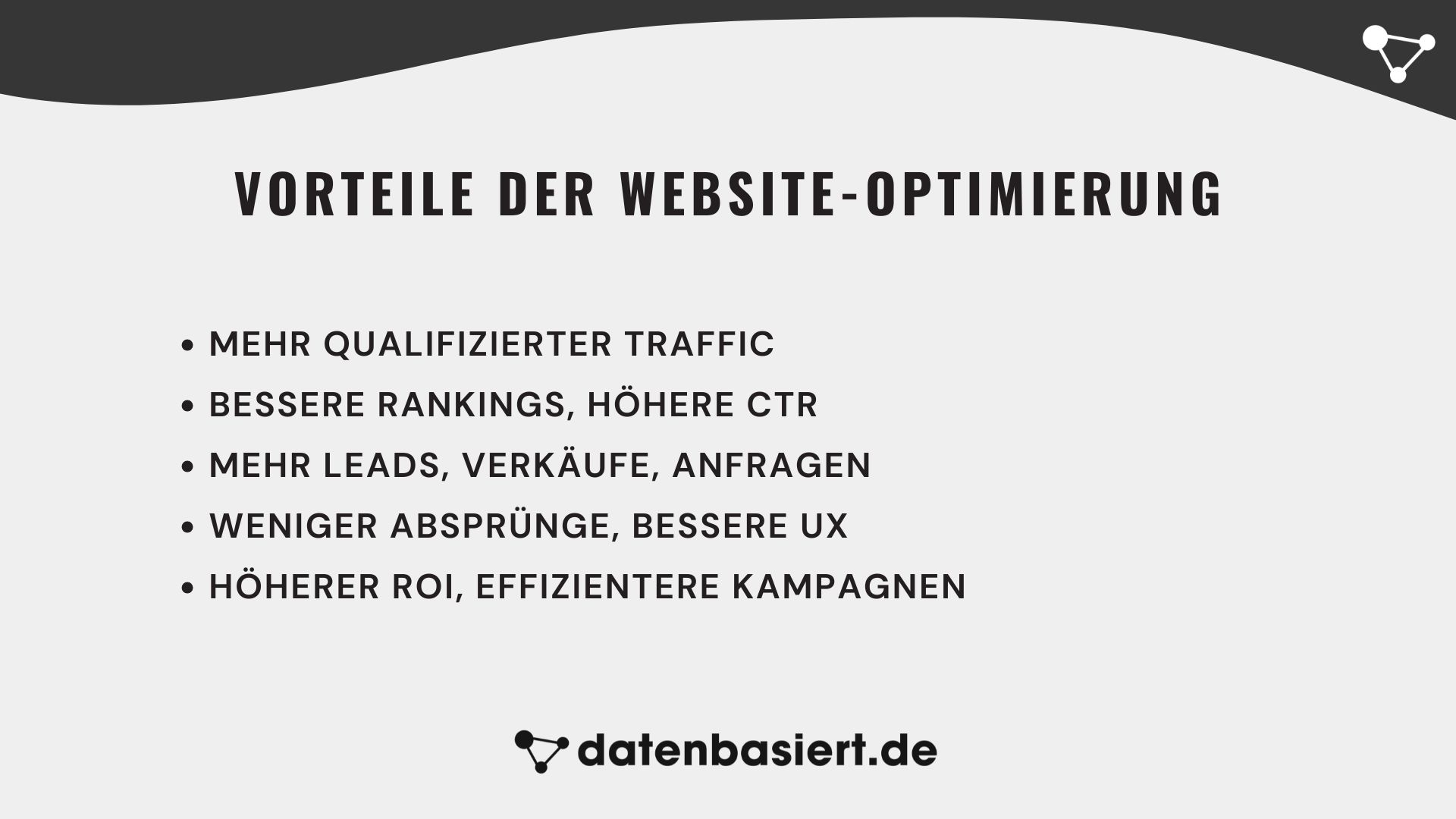 datenbasiert.de Vorteile der Website-Optimierung
