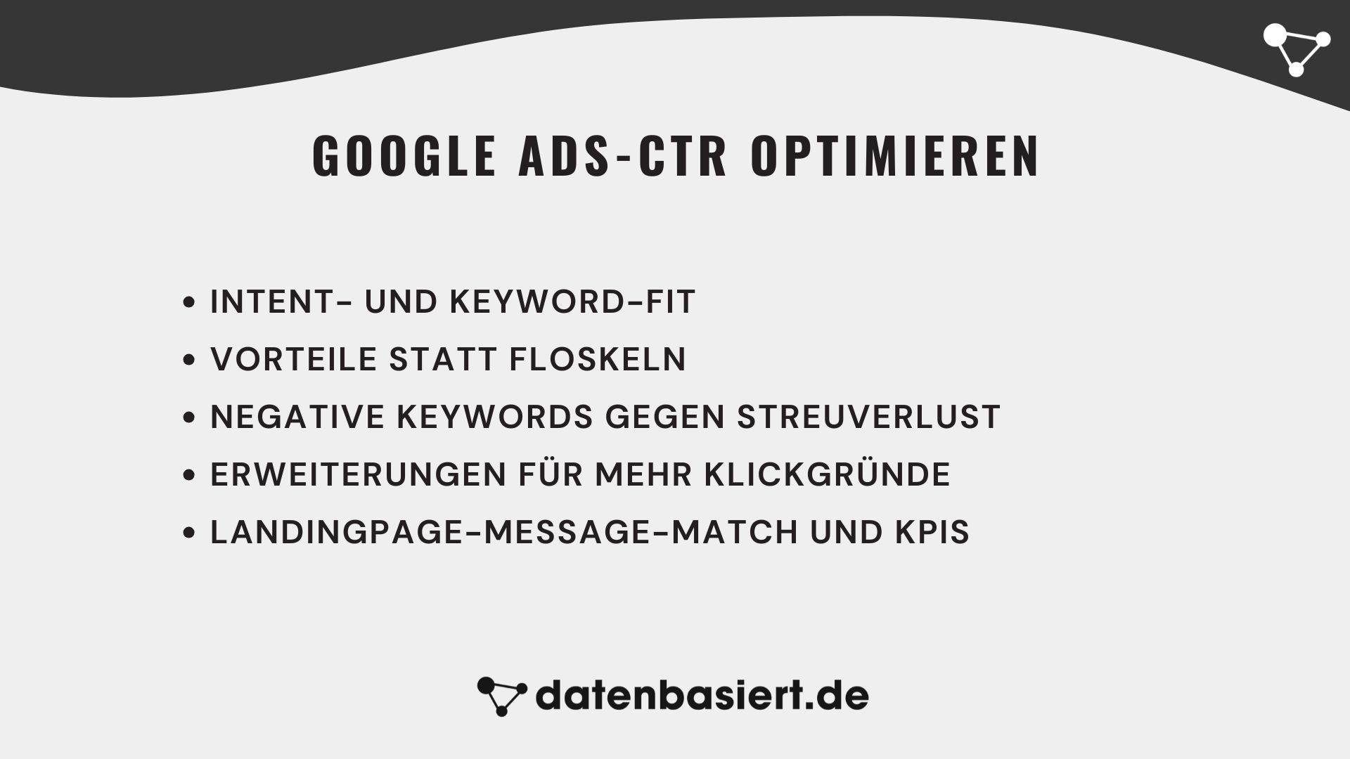 datenbasiert.de Google Ads-CTR optimieren