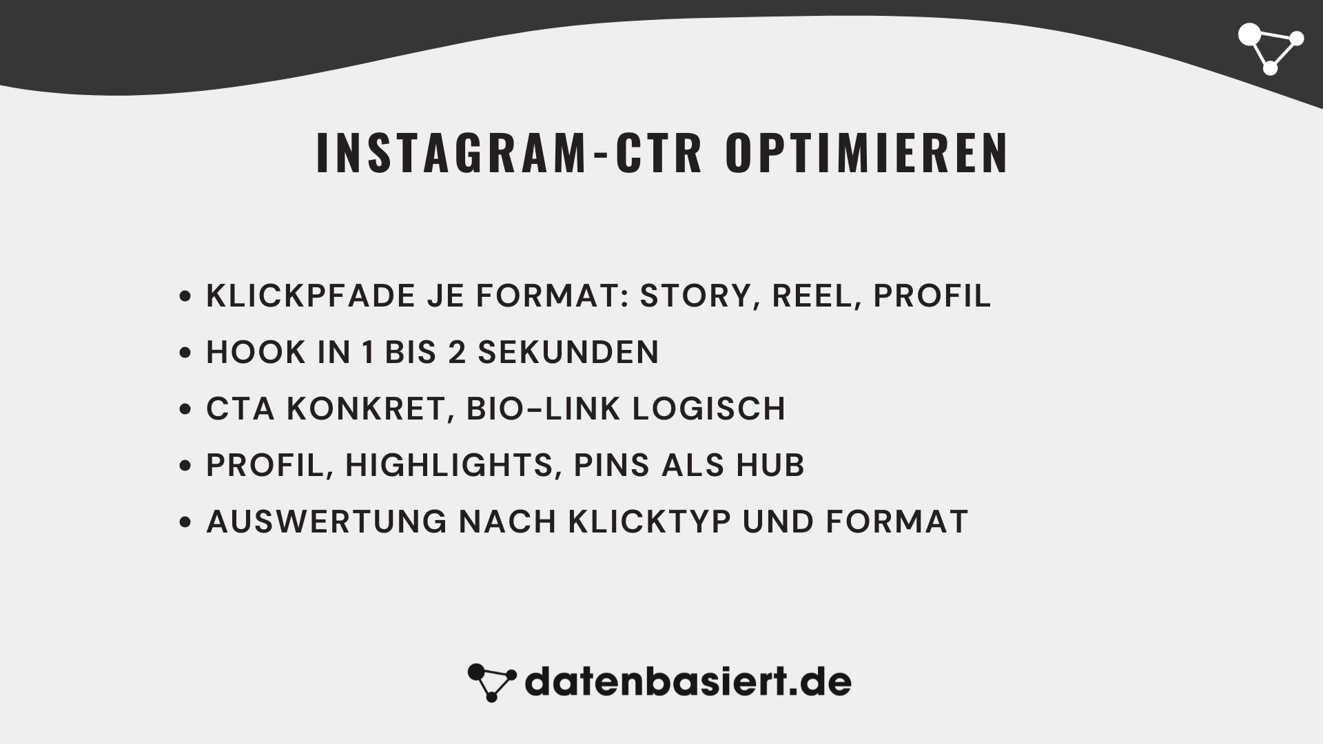 datenbasiert.de Instagram-CTR optimieren