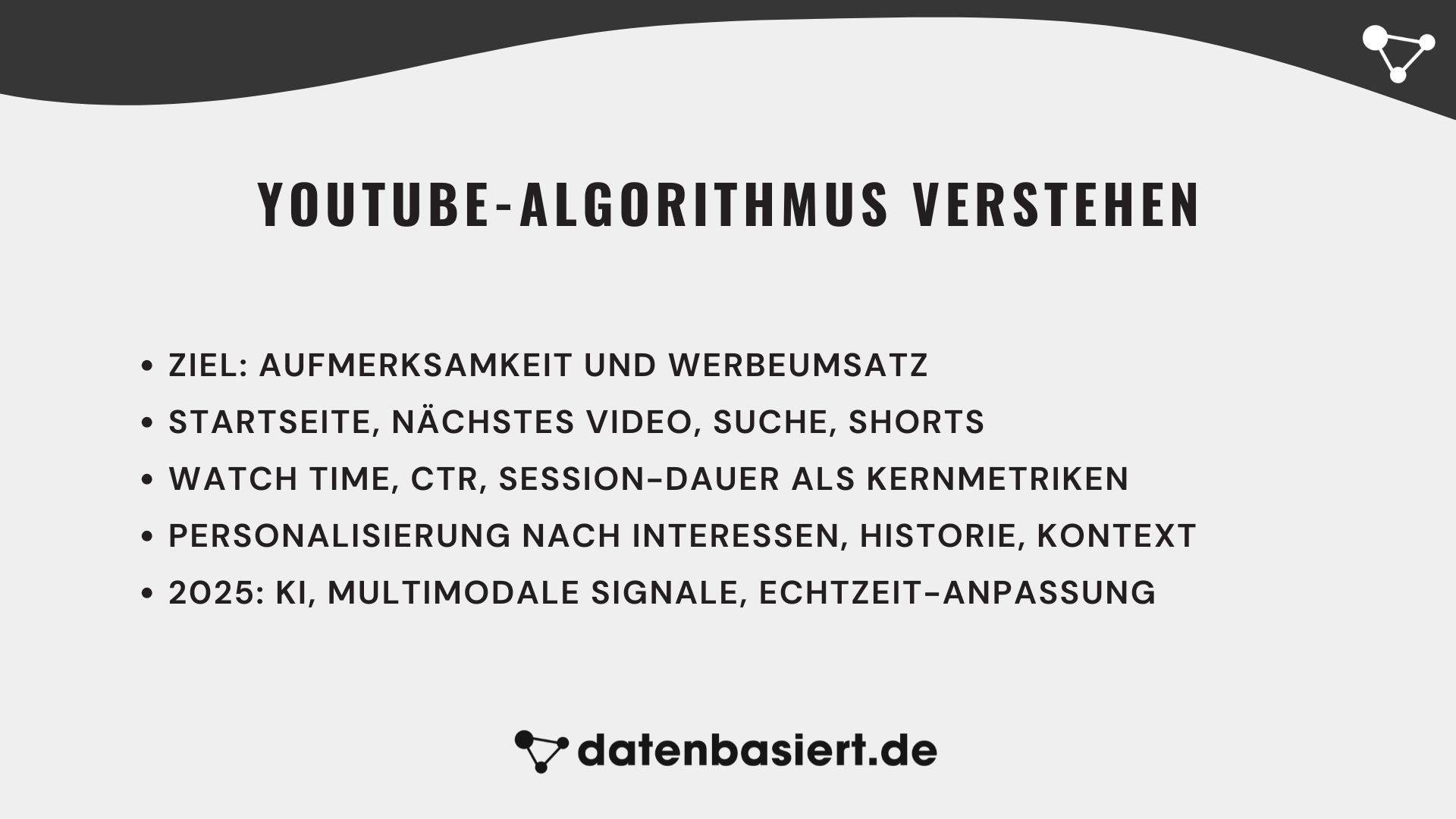 datenbasiert.de YouTube-Algorithmus verstehen
