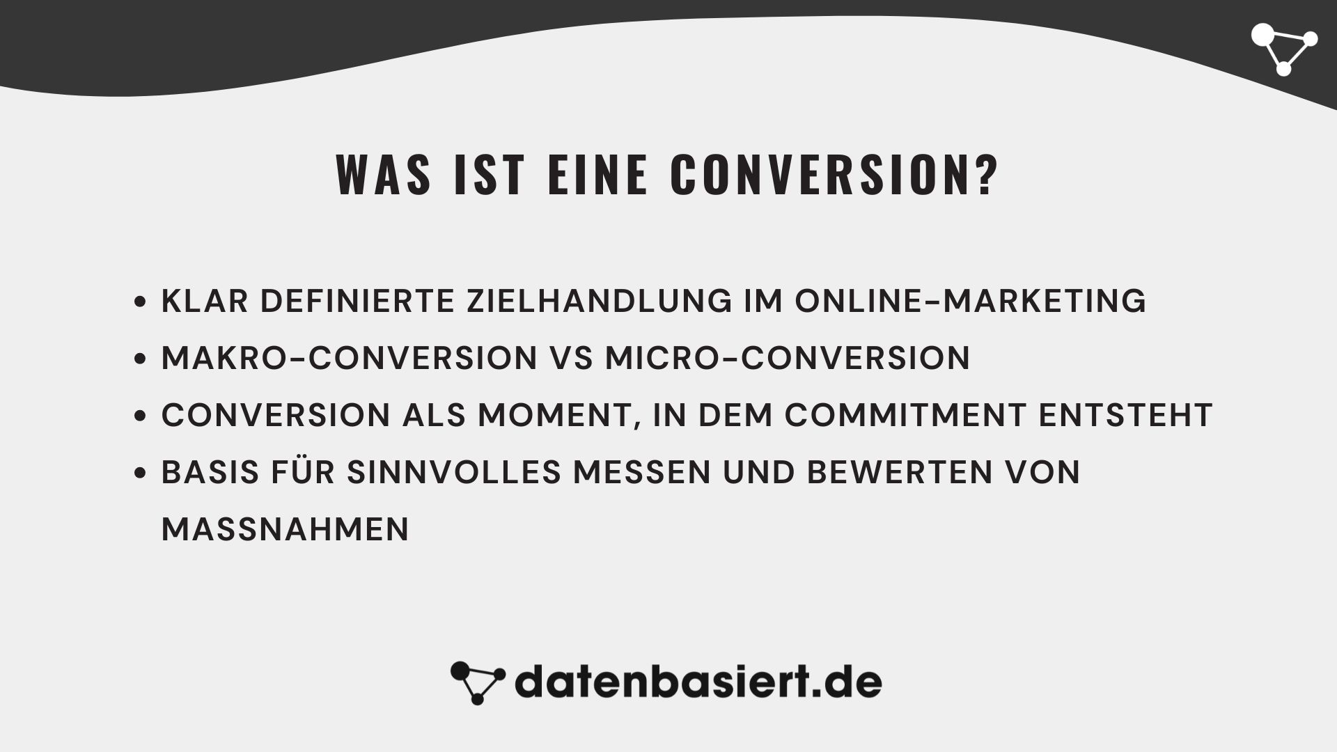 datenbasiert.de Was ist eine Conversion