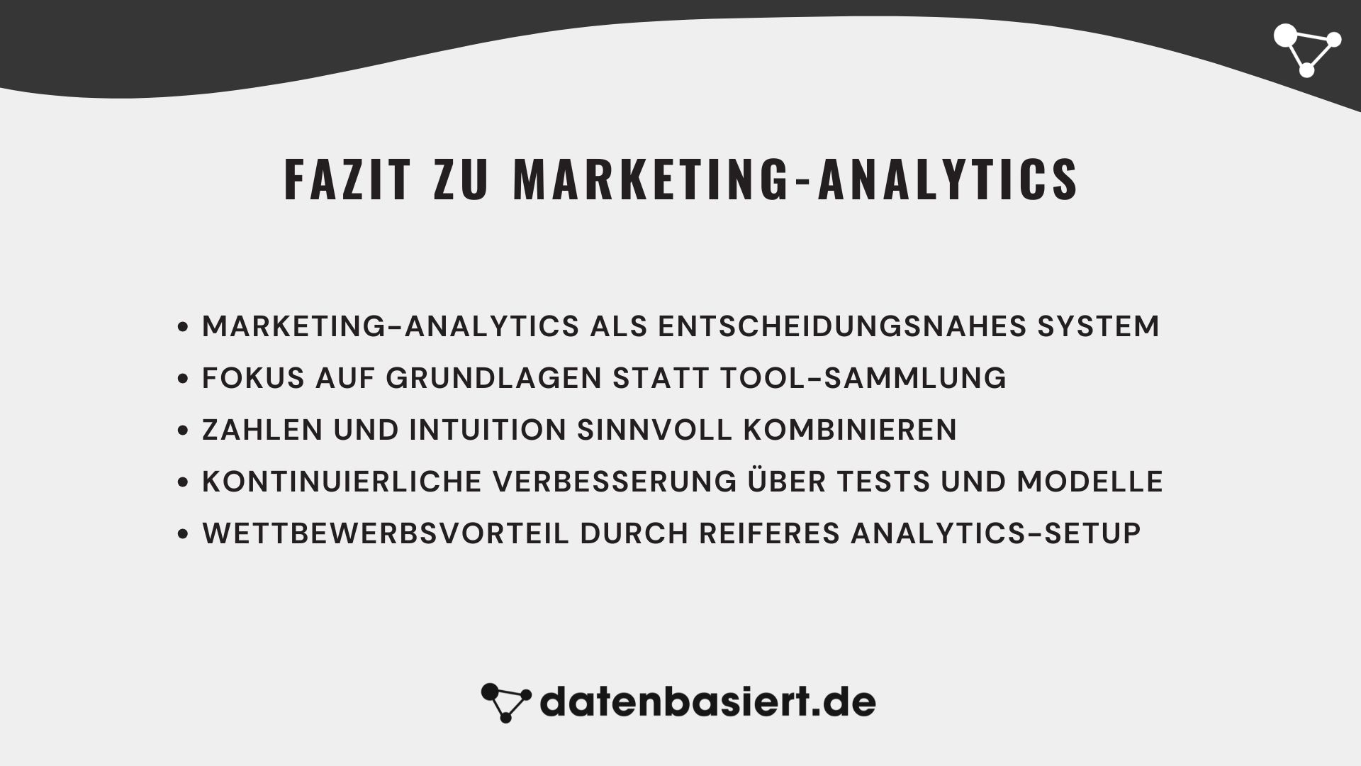 Fazit zu Marketing-Analytics