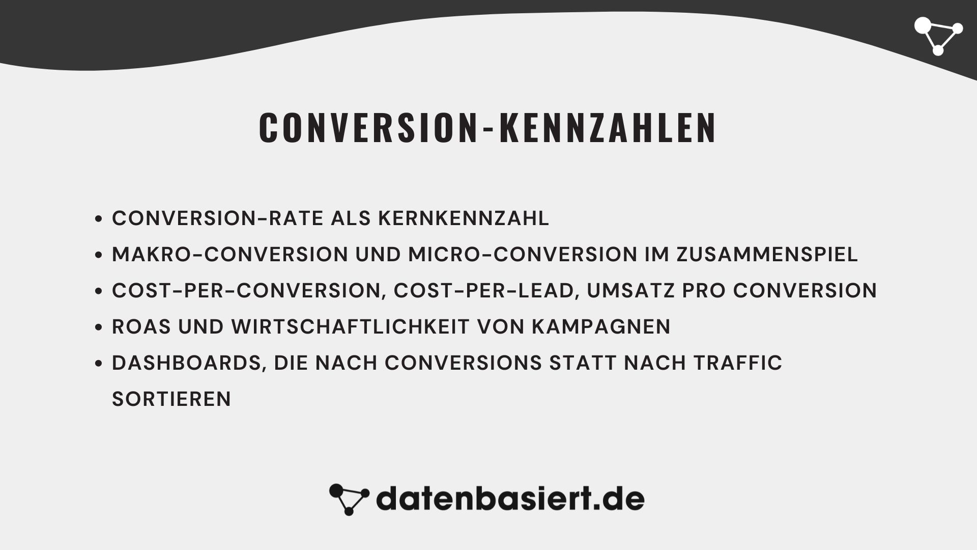 datenbasiert.de Conversion-Kennzahlen