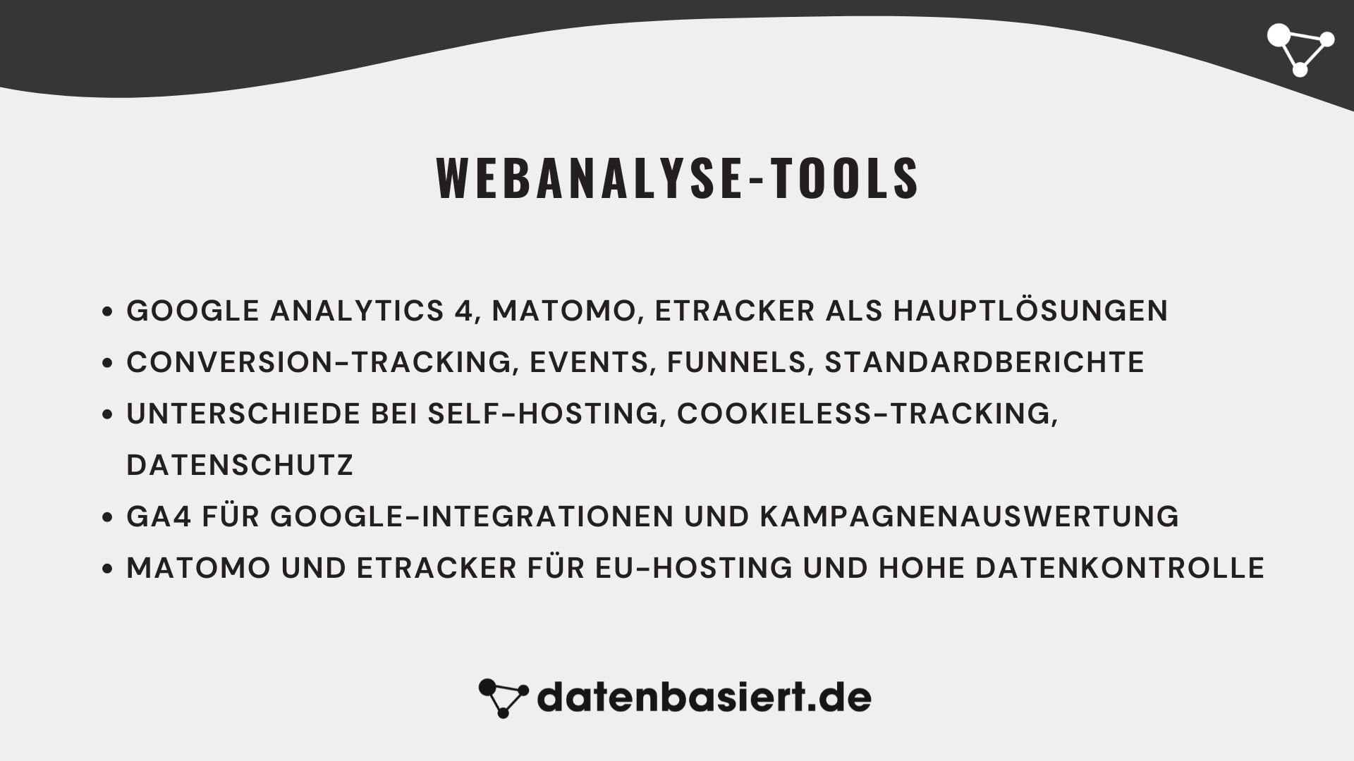 datenbasiert.de Webanalyse-Tools für Conversion-Optimierung