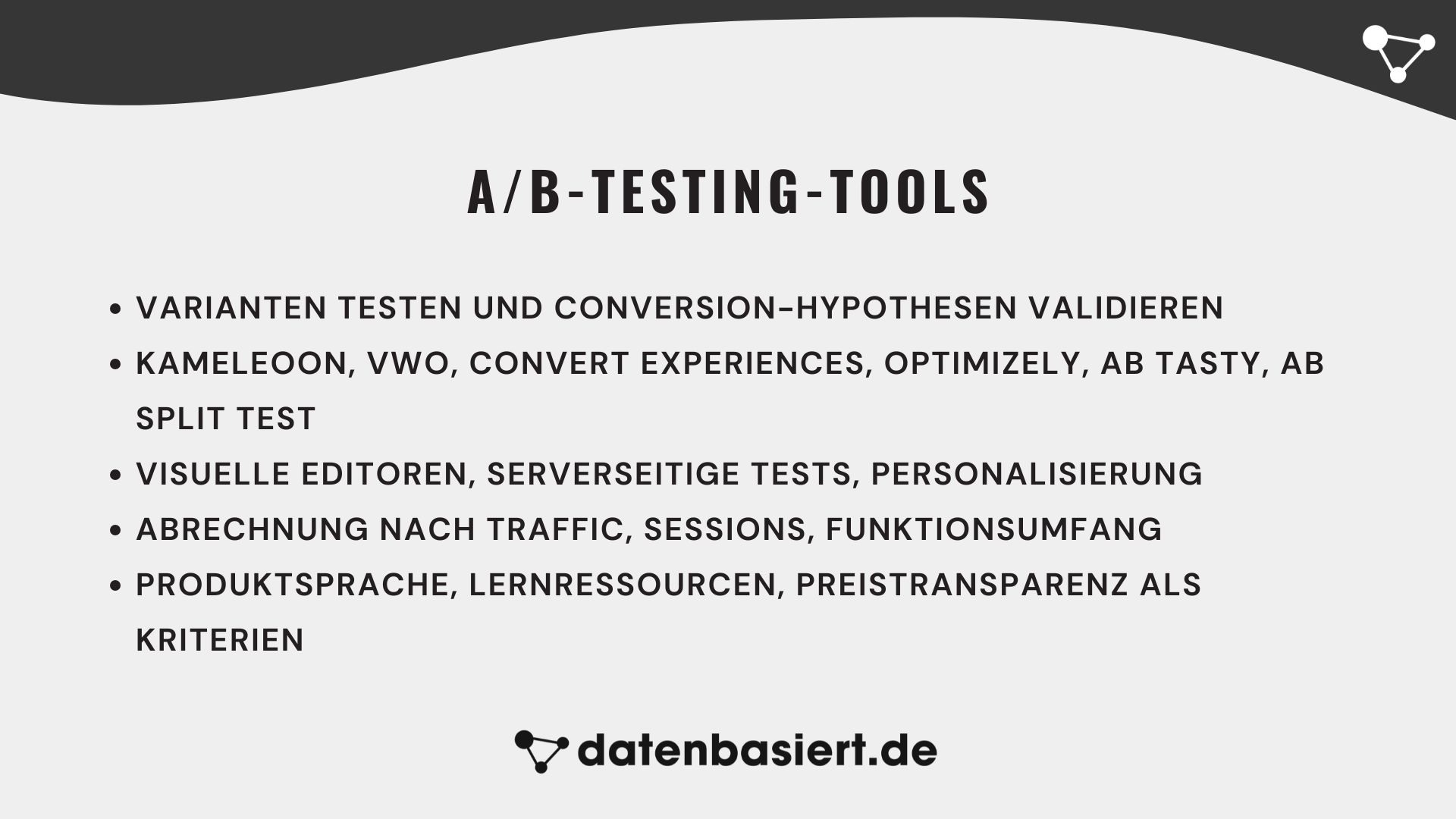 datenbasiert.de A/B-Testing-Tools für Conversion-Optimierung
