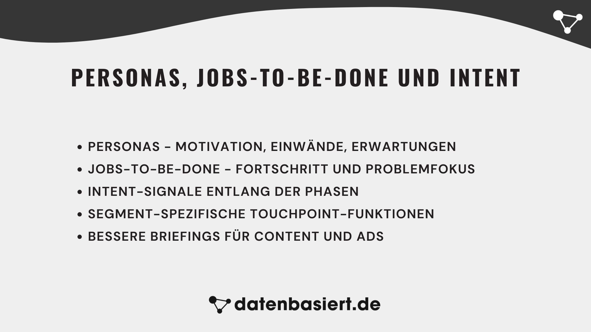 Personas, Jobs-to-be-done und Intent