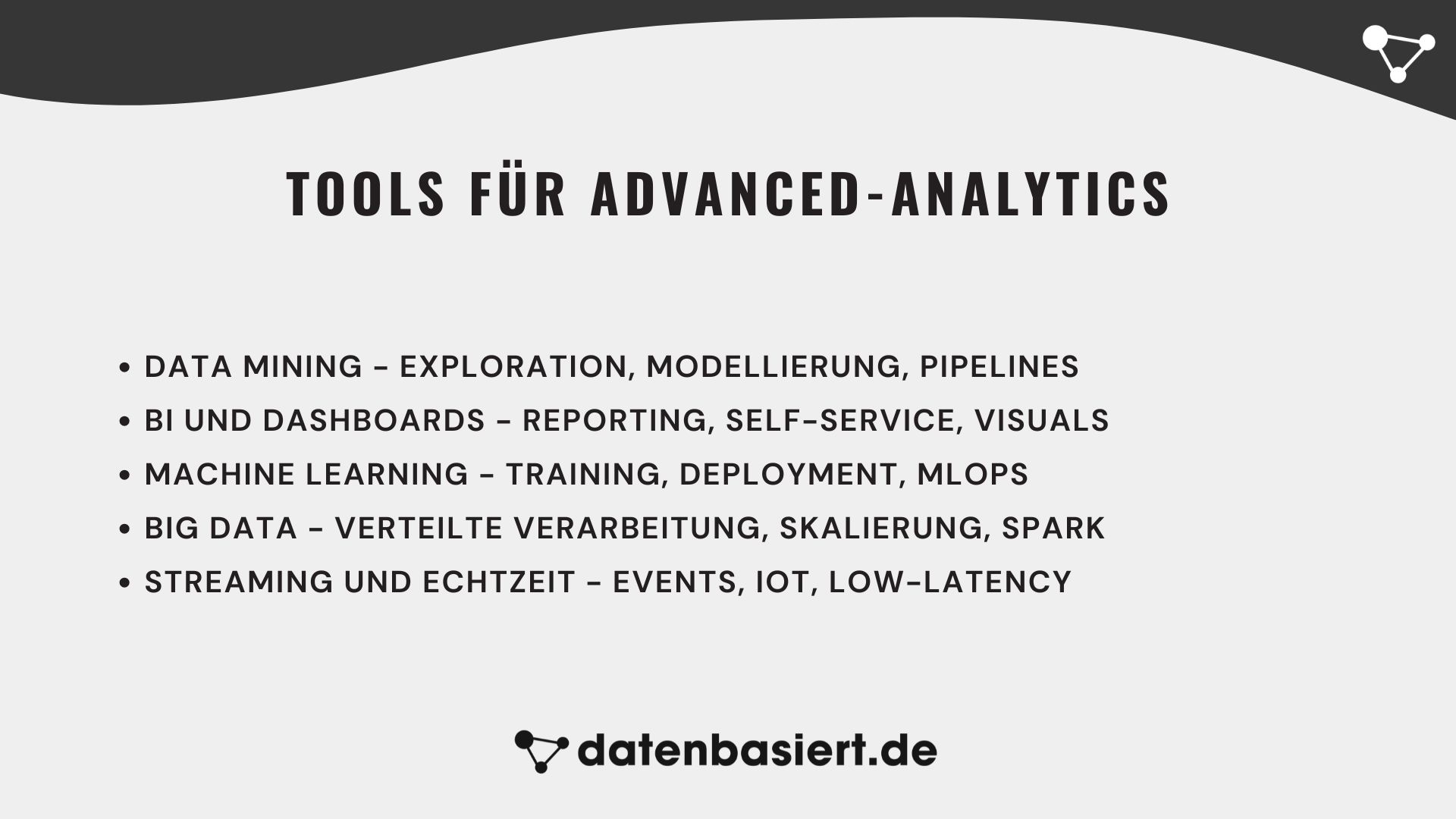 datenbasiert.de Tools für Advanced-Analytics