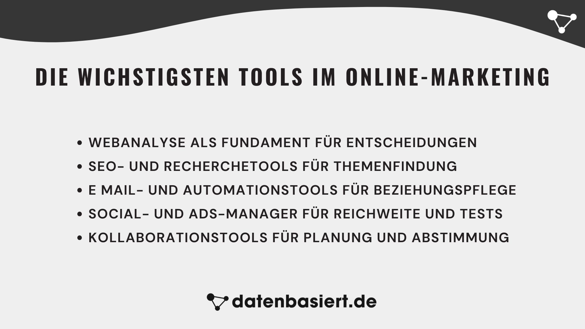 Die wichstigsten Tools im Online-Marketing