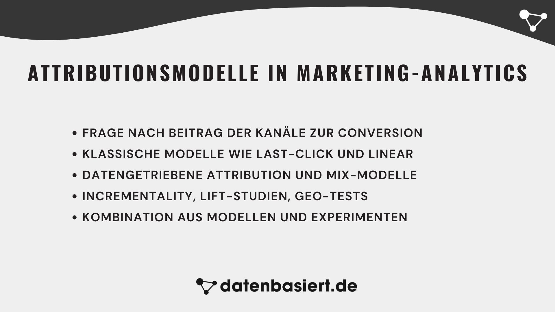 Attributionsmodelle in Marketing-Analytics