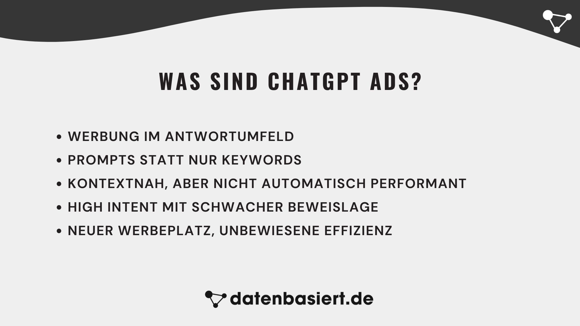datenbasiert.de Was sind ChatGPT Ads