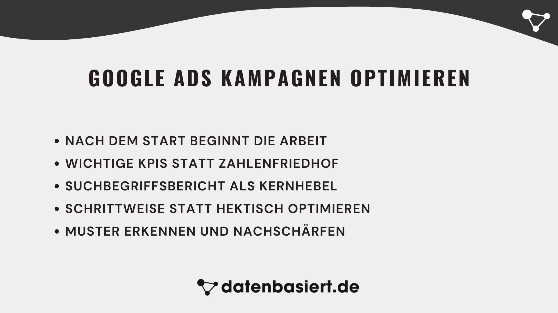 datenbasiert.de Google Ads Kampagnen optimieren