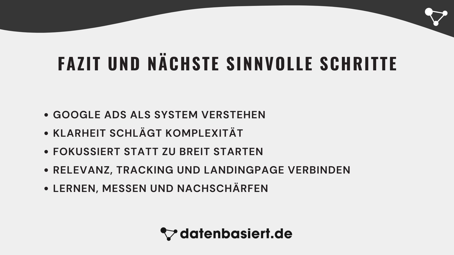 datenbasiert.de Fazit Google Ads