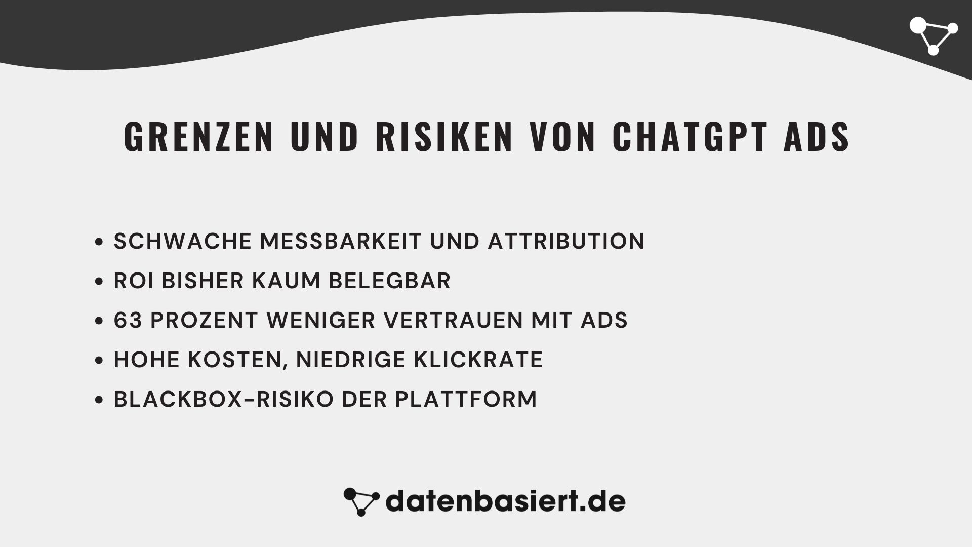 datenbasiert.de Grenzen und Risiken von ChatGPT Ads