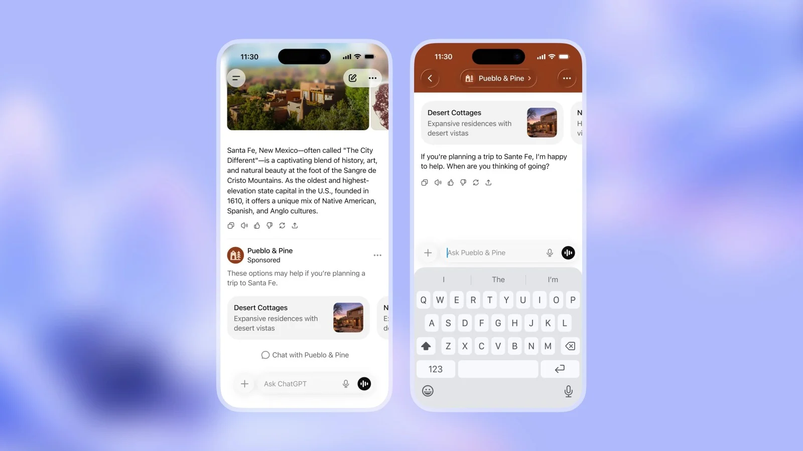 datenbasiert.de ChatGPT Ads - Beispiele
