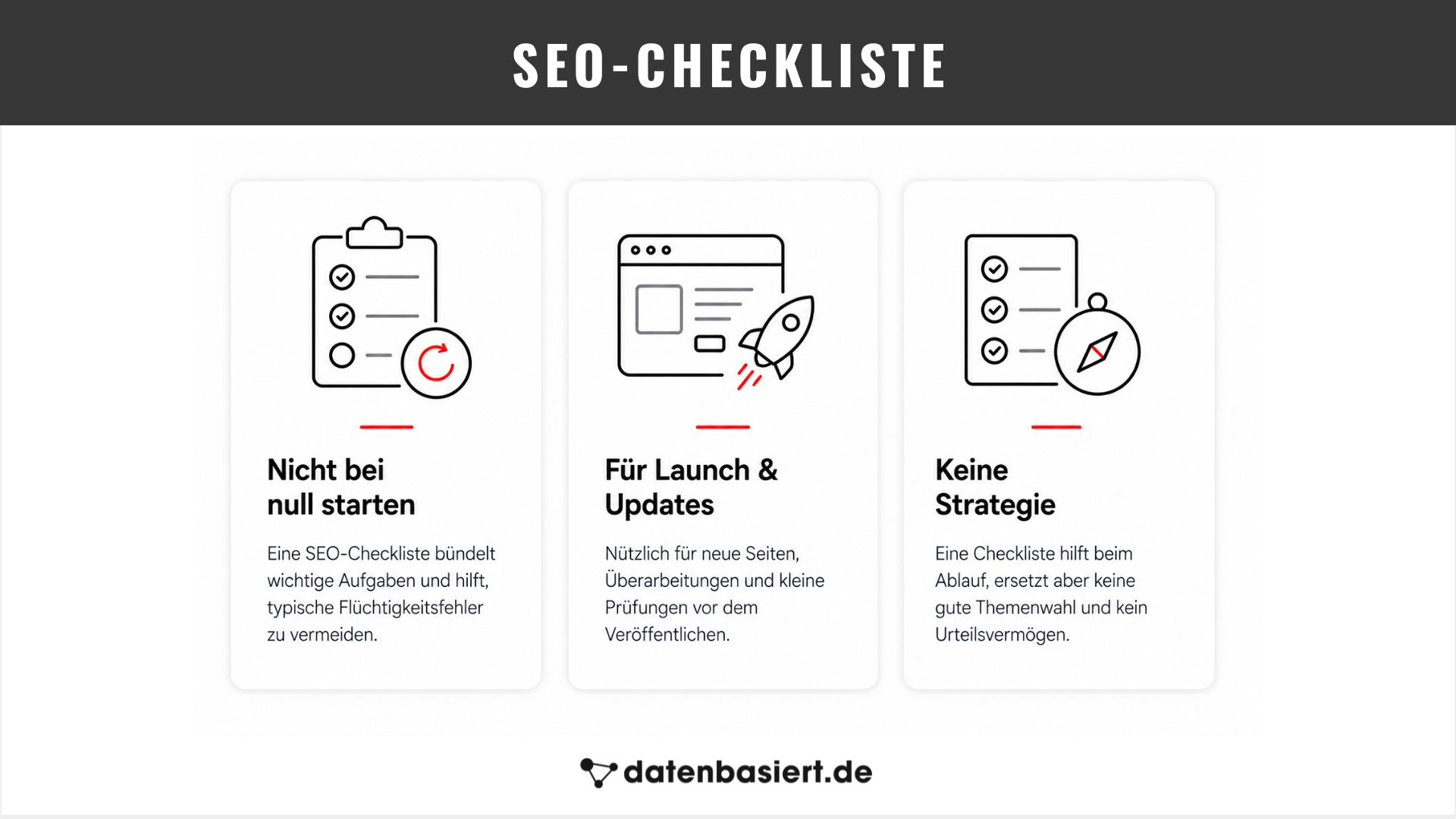 SEO-Checkliste - datenbasiert.de