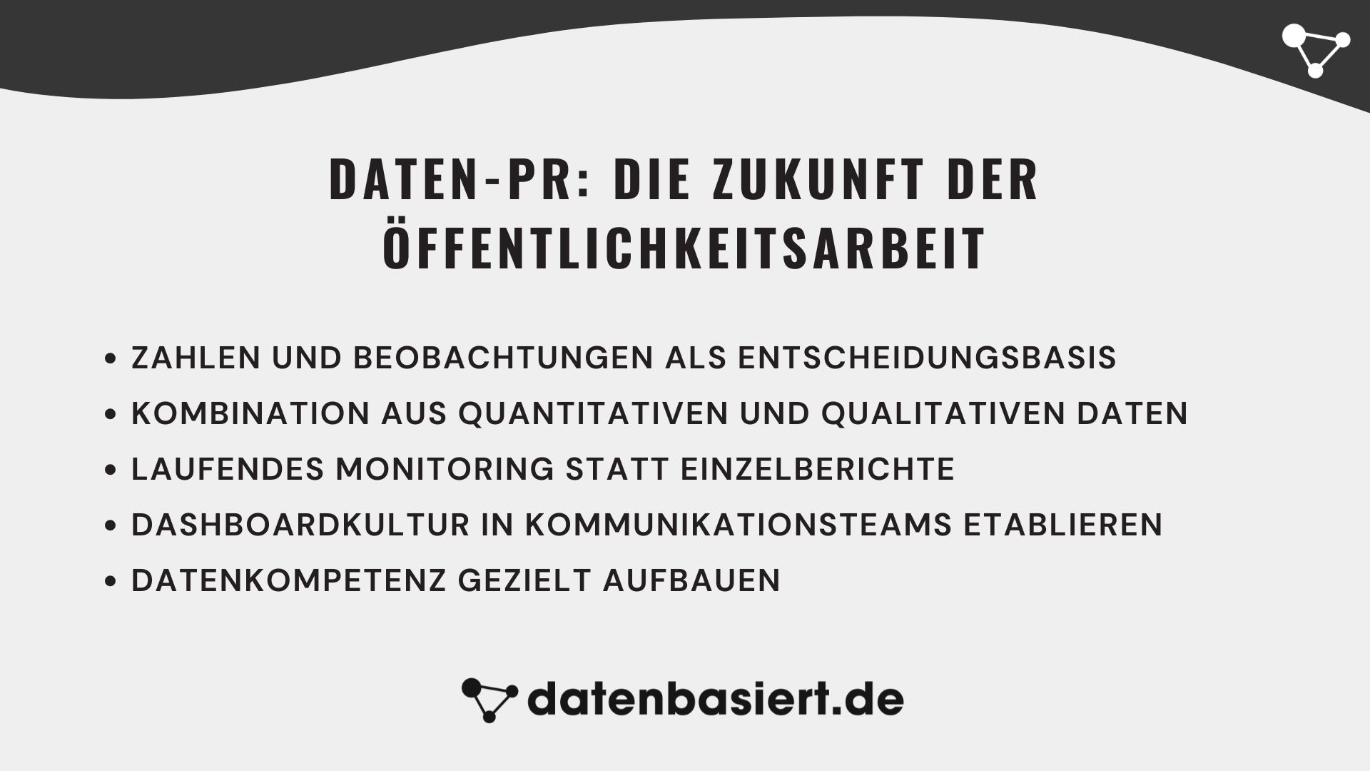 Daten-PR Die Zukunft der Öffentlichkeitsarbeit
