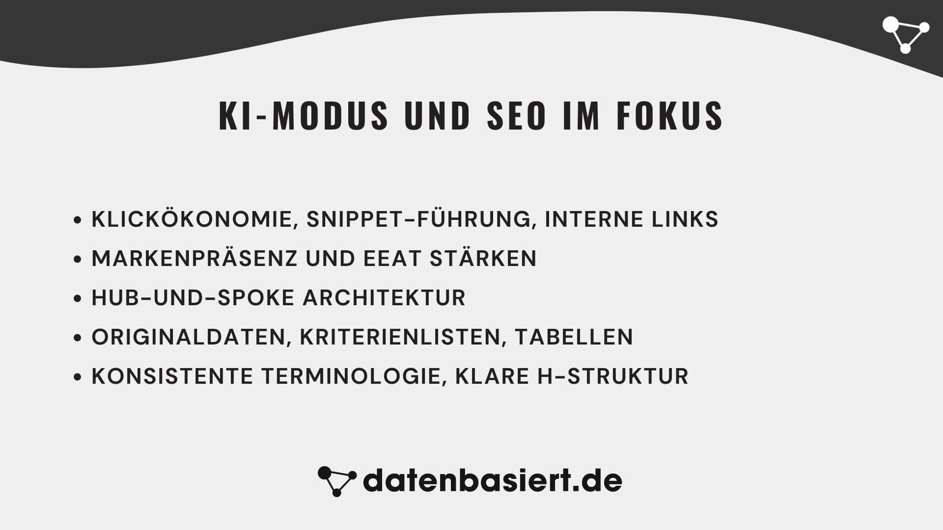KI-Modus und SEO im Fokus