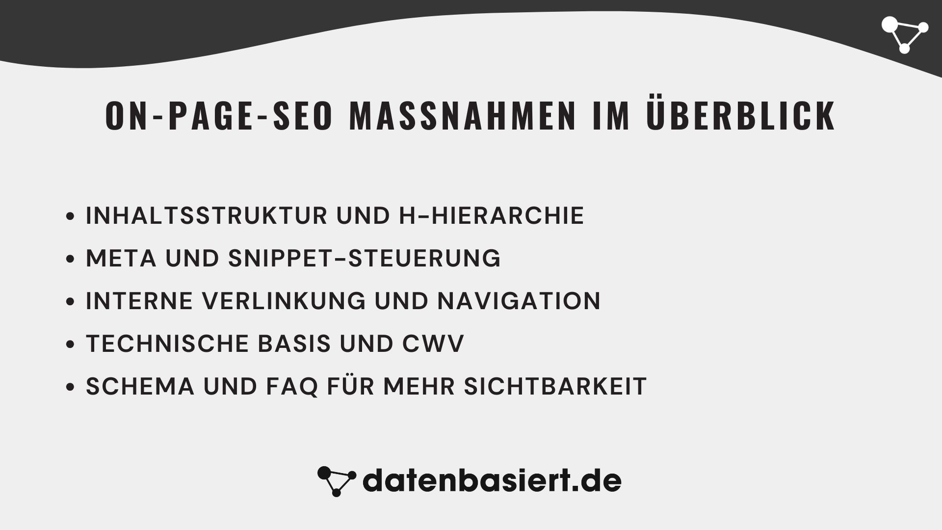 datenbasiert.de On-Page-SEO Maßnahmen im Überblick
